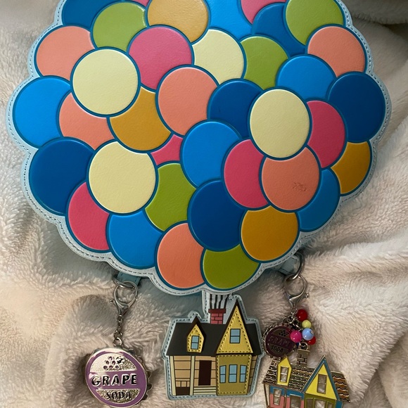 Loungefly Disney Pixar up balloons figure mini backpack